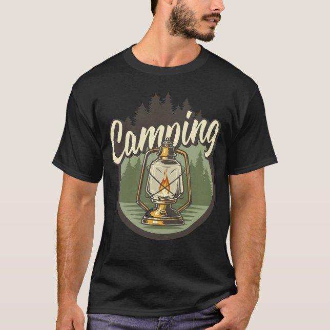 CAMPING LIGHT vintage T-Shirt (Front)