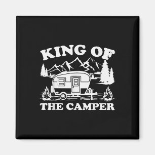 Camping Lover Camper Van King Of The Camper Magnet