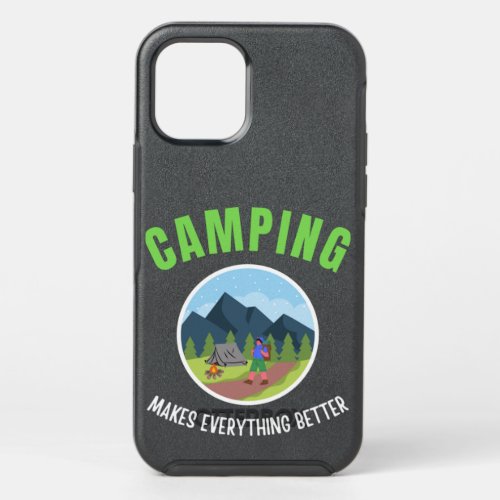 Camping makes everything better OtterBox symmetry iPhone 12 pro case