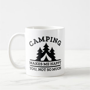 Camping Makes Me Happy Coffee Mug
