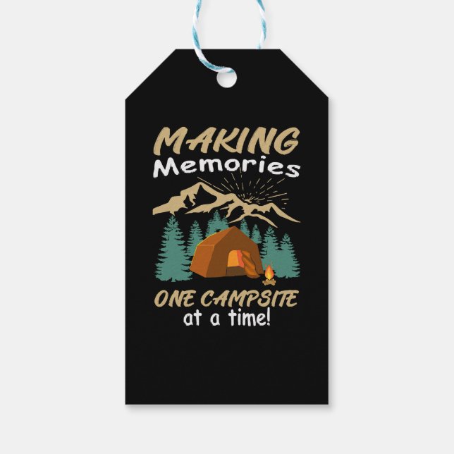 CAMPING Making Memories Gift Tags (Back)