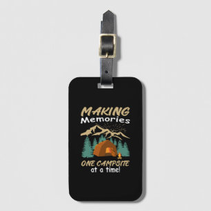 CAMPING Making Memories Luggage Tag