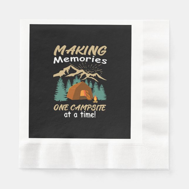 CAMPING Making Memories Napkins (Front)