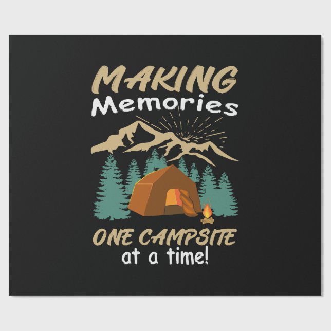 CAMPING Making Memories Wrapping Paper (Flat)