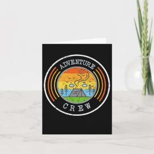 Camping Matching Shirts For Family Camper Adventur Card