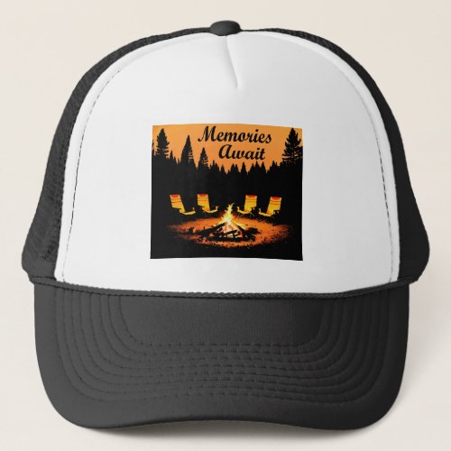 Camping Memories Await Trucker Hat