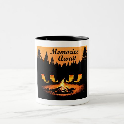 Camping Memories Await Two_Tone Coffee Mug