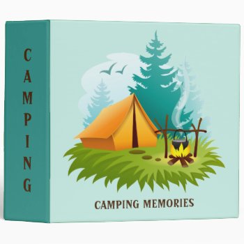 Camping Memories Binder by SjasisSportsSpace at Zazzle