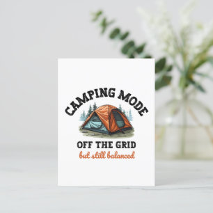 Camping Mode: Off The Grid - Funny Accountant Gift Postcard