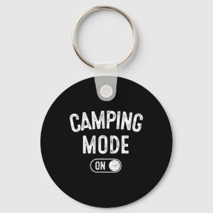 Camping Mode On Funny Camper Gift Nature Lover Sco Keychain