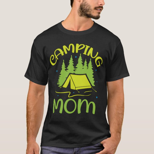 Camping mom Happy Camp lover vintage T-Shirt (Front)