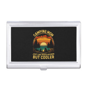 Camping Mom Just Like A Regular Mom Business Card Case