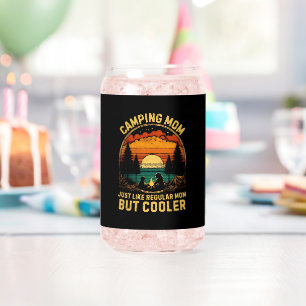 Camping Mom Just Like A Regular Mom Can Glass