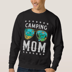 Camping Mom Retro Outdoor Graphic Tee Happy Camper