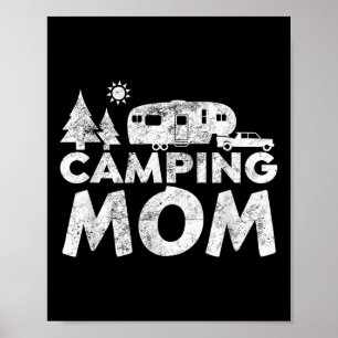 Camping Mom Shirt 5th Wheel Camper Rv Vacation Gif Poster