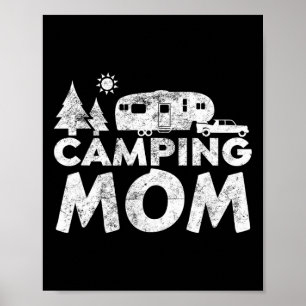 Camping Mom Shirt 5th Wheel Camper Rv Vacation Gif Poster