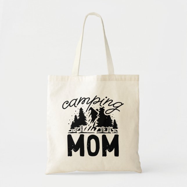 Camping Mom Tote Bag (Front)