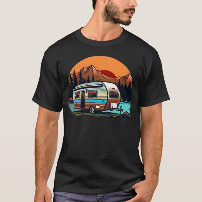 Camping Mountain family T-Shirt (Front)