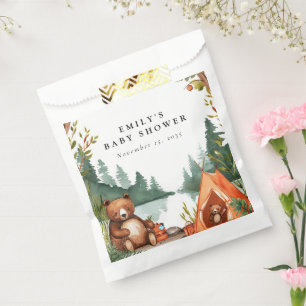 Camping Mountain Rustic Baby Shower Favor Bag