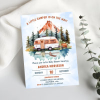 Camping Mountain Rustic Baby Shower