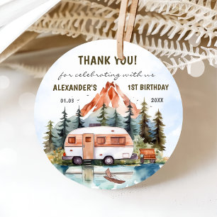 Camping Mountain Rustic Birthday Party Favor Tags