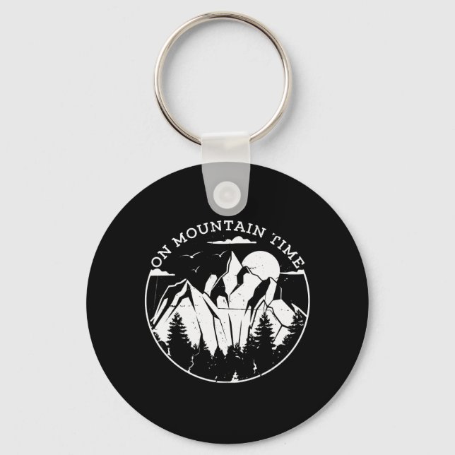 Camping & Mountains Keychain (Front)