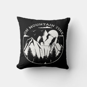 Camping & Mountains Throw Pillow
