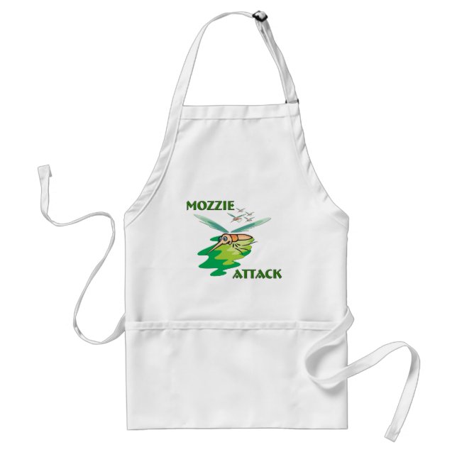 Camping Mozzie Adult Apron (Front)