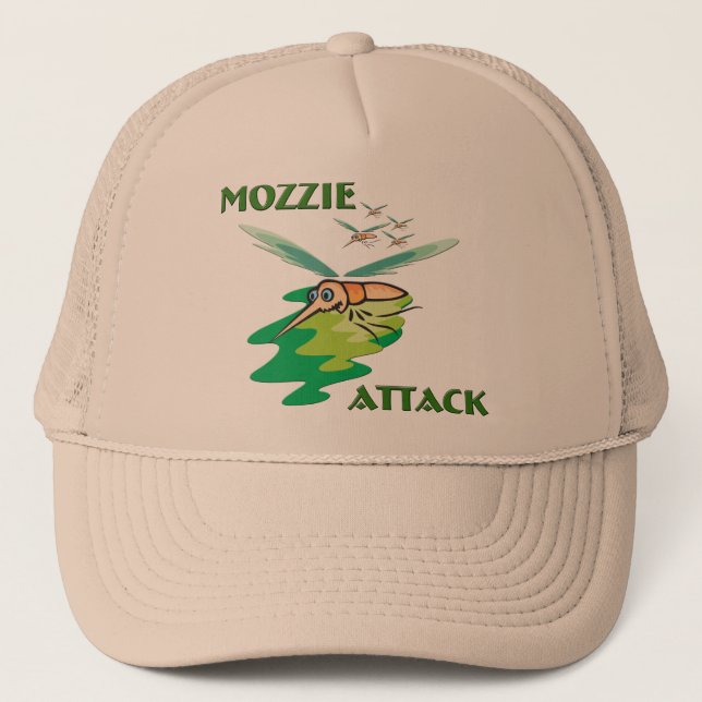 Camping Mozzie Trucker Hat (Front)