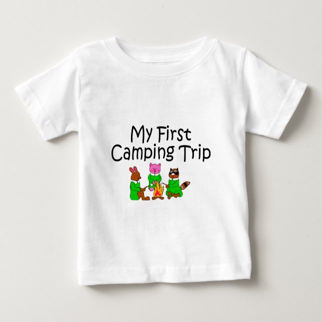 Camping My First Camping Trip Baby T-Shirt (Front)