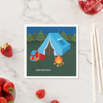 Camping Napkins | Zazzle