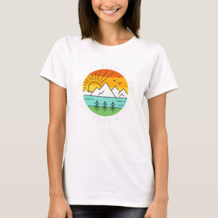 Camping Nature Forest Camper Adventure RV Camp T-Shirt