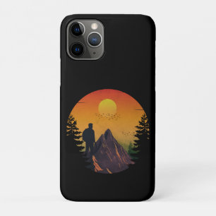 Camping nature sunset iPhone 11 pro case