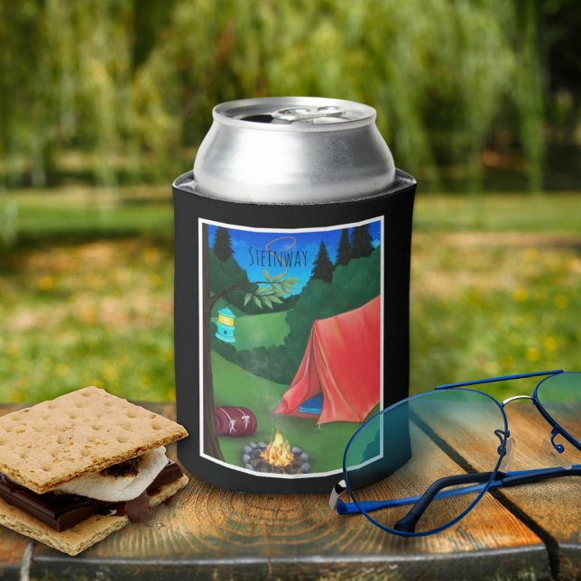 Camping Night Can Cooler (Creator Uploaded)