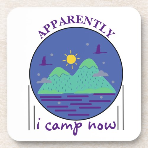 camping now  beverage coaster