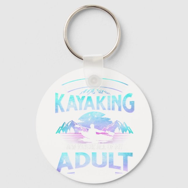 Camping - Old Man Problems. Keychain (Front)