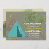 Camping Out Party Invitation (Front/Back)