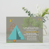 Camping Out Party Invitation (Standing Front)