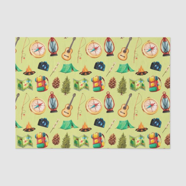 Camping Out Tissue Paper (Front)