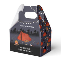Camping Outdoor Adventure Campfire Birthday Party Favor Boxes