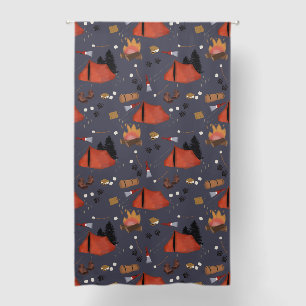 Camping Outdoor Adventure Summer Campfire Blackout Curtains