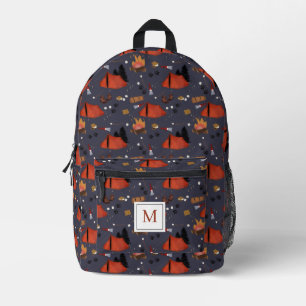 Camping Outdoor Adventure Summer Campfire Printed Backpack