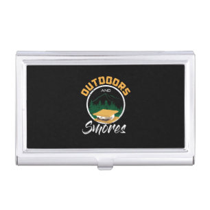 Camping - Outdoors And Smores Business Card Case