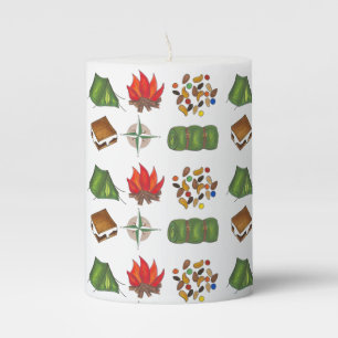 Camping Outdoors Hiking Summer Camp Tent S'mores Pillar Candle