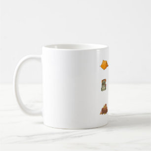 Camping outdoors wildlife sticker sheet coffee mug