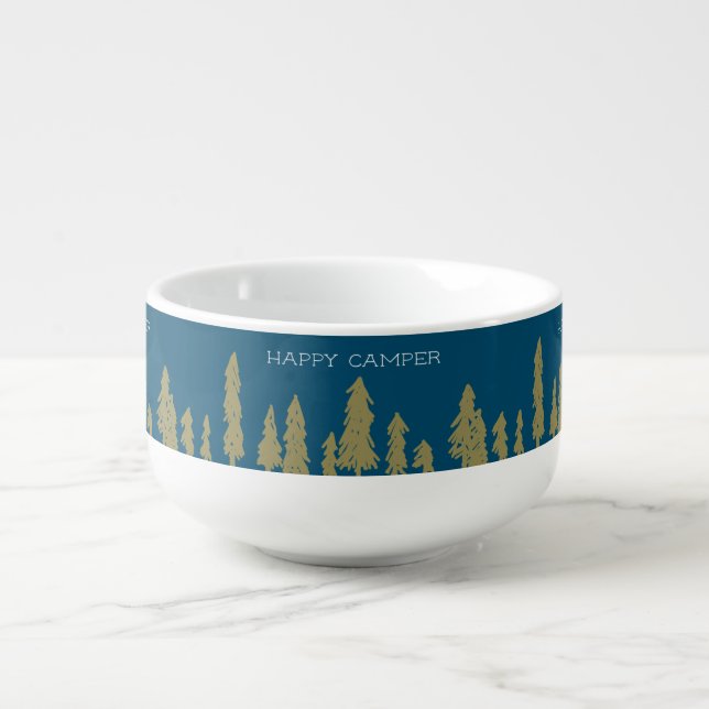 Camping Outdoorsy Forest  Soup Mug (Front)