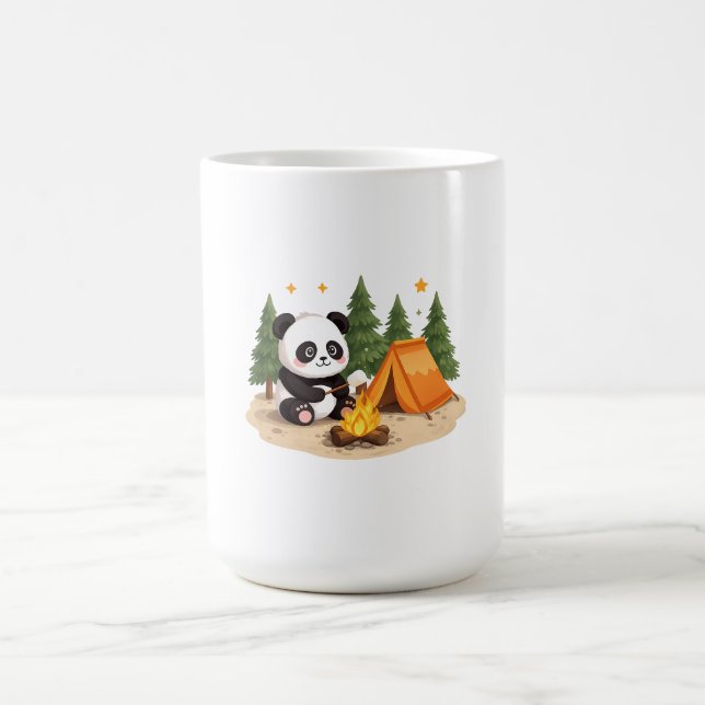 Camping Panda Coffee Mug (Center)