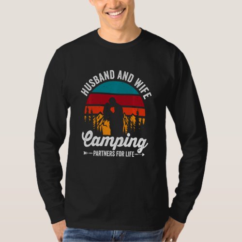 Camping Partner Husband And Wife Camping Partners  T_Shirt