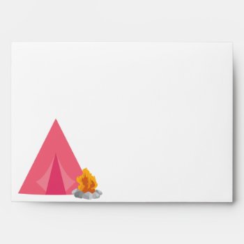 Camping Party Envelope by cranberrydesign at Zazzle