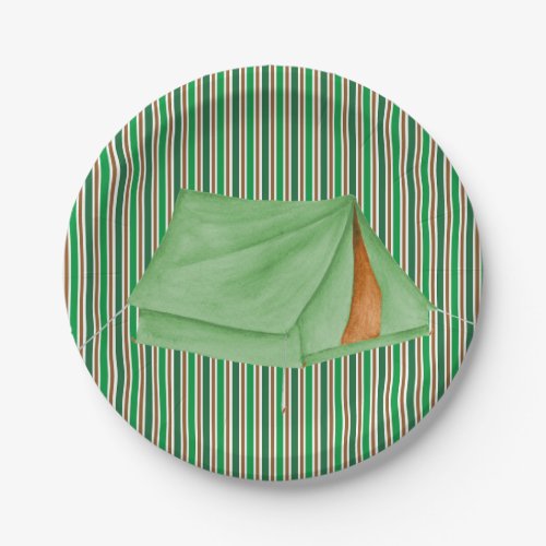 Camping Party Paper Plate